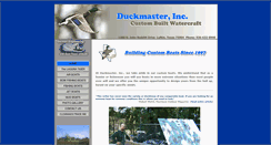 Desktop Screenshot of duckmasterboats.com
