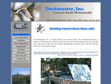 Tablet Screenshot of duckmasterboats.com